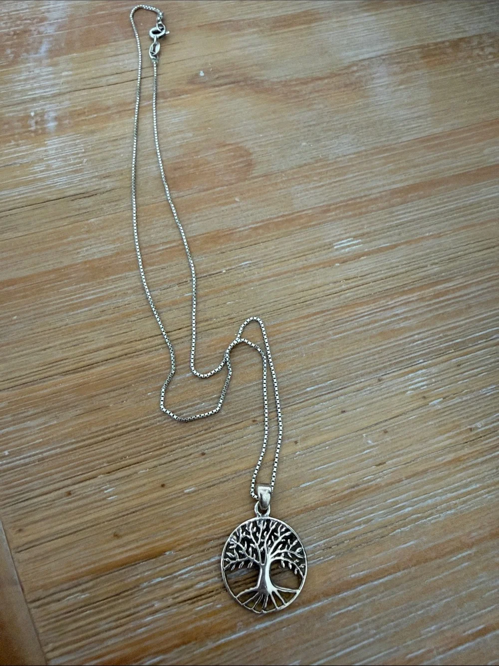 Sterling Silver Tree of Life Pendant Necklace - Silver